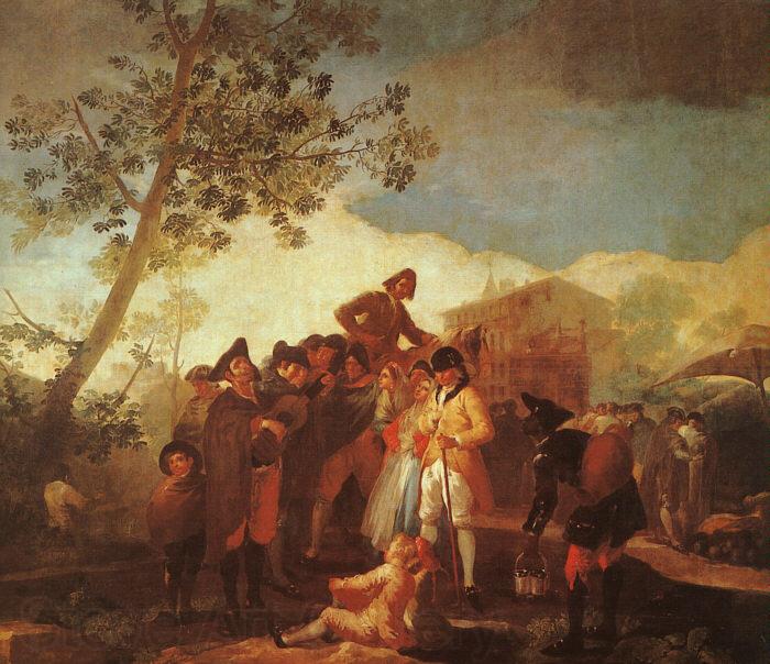 Francisco de Goya Blind Man Playing the Guitar France oil painting art